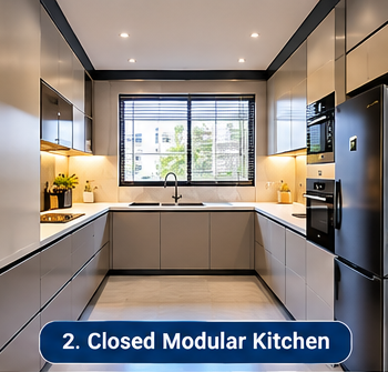 Closed Modular Kitchen