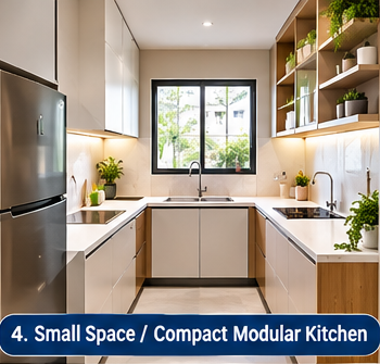 Small Space / Compact Modular Kitchen